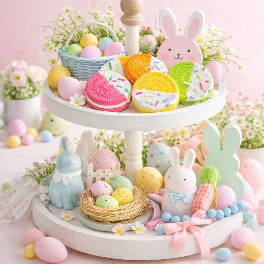 ⤵️🆕 Handmade Fake Easter Spring cookies | Spring Days Easter decor - Picture 2 of 11